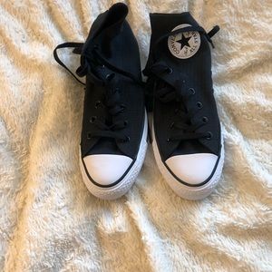 Never been worn black in color women’s converse